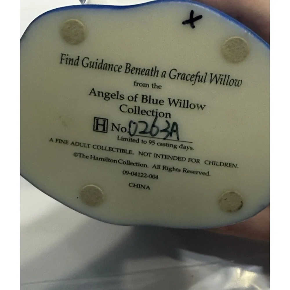 Angel of Blue Willow Find Guidance Beneath A Graceful Willow No. 0263A